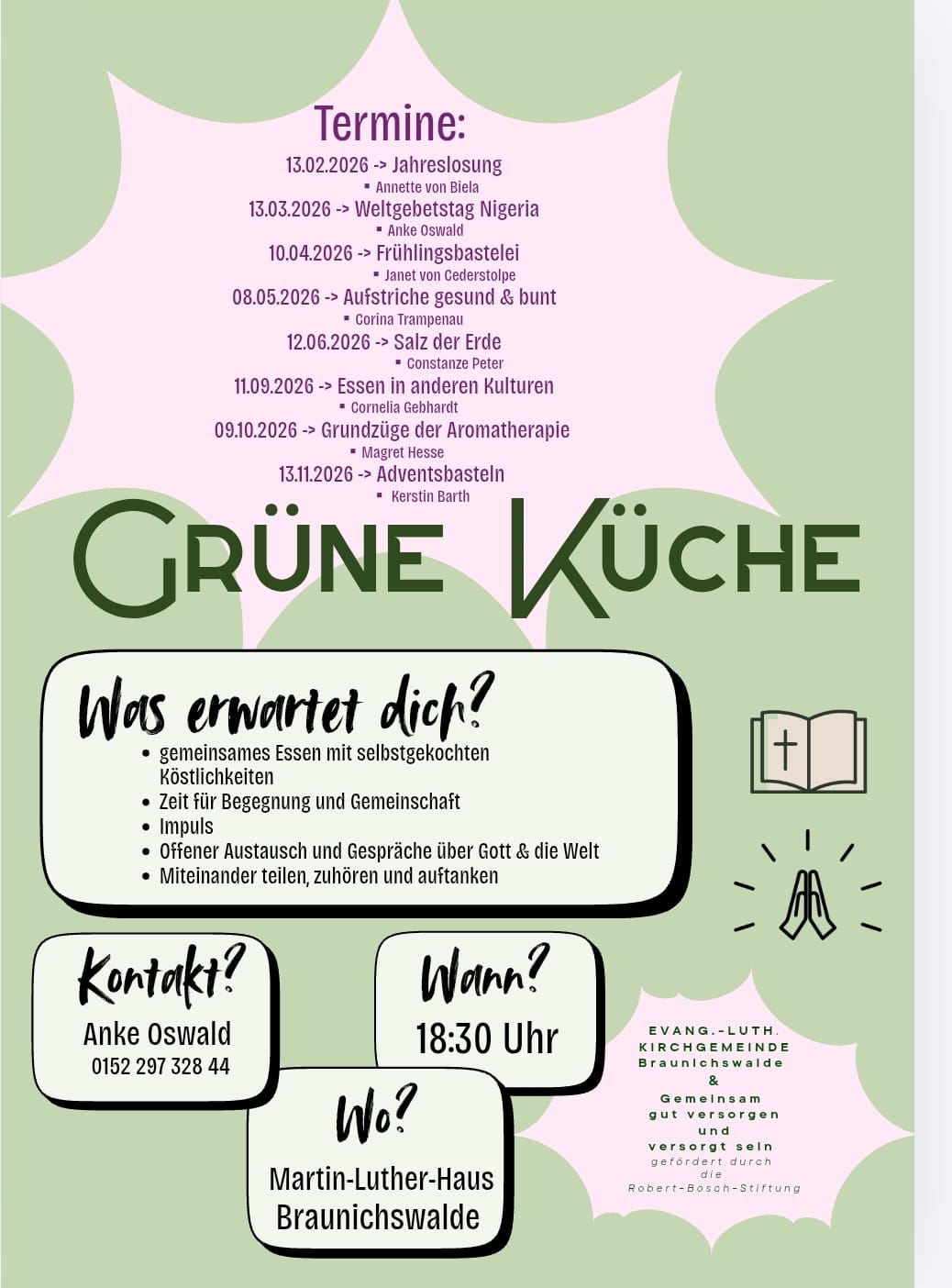 Termine: Grüne Küche in Braunichswalde